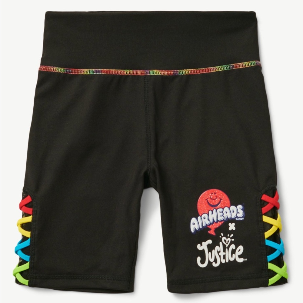 Girl’s Black Airheads x Justice Bike Shorts